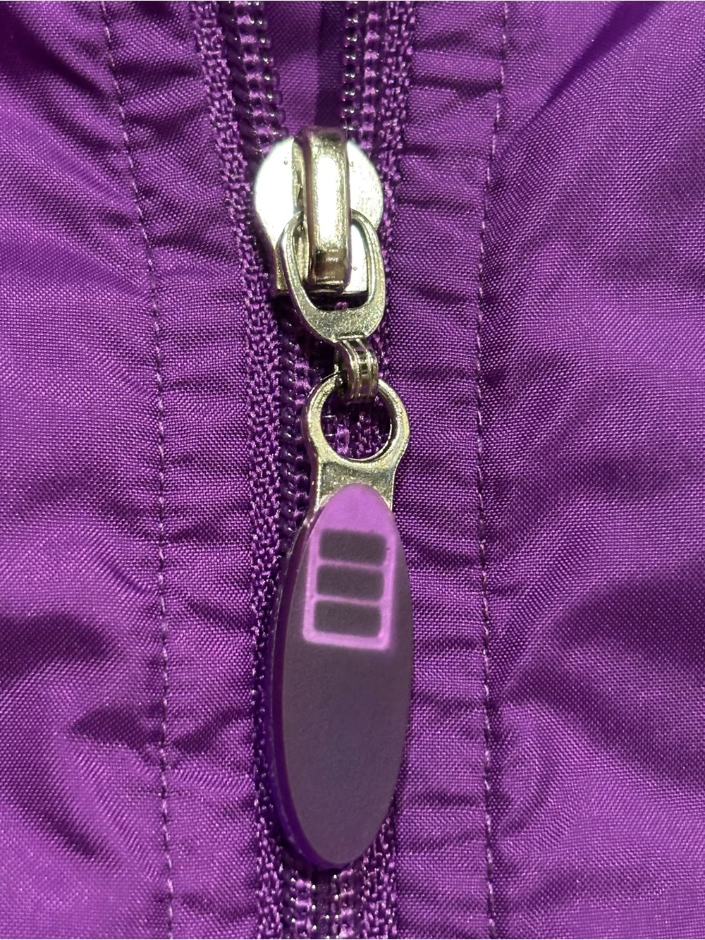Rebbeca Malone Purple & Gray Women's XL Windbreaker Jkt/Pant Set Vintage Y2K BF - Picture 7 of 13